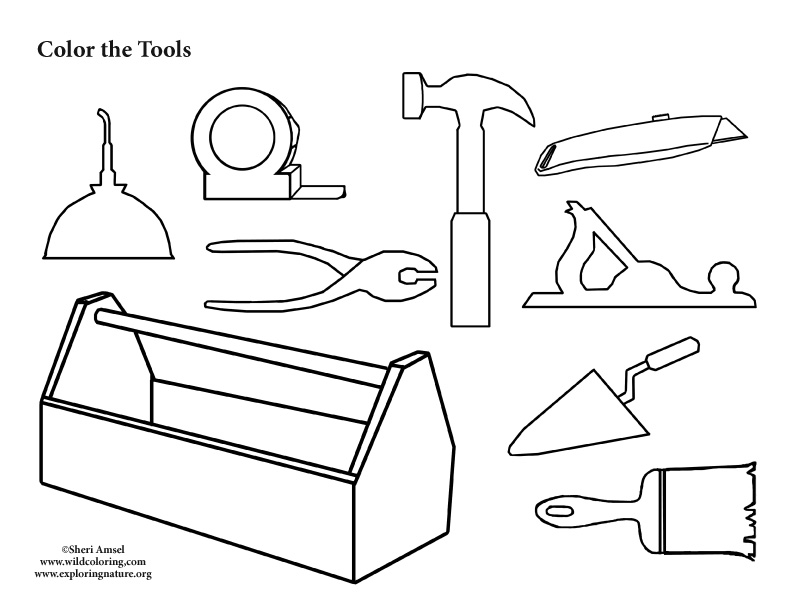 Soulmuseumblog: Coloring Pages Of Tools