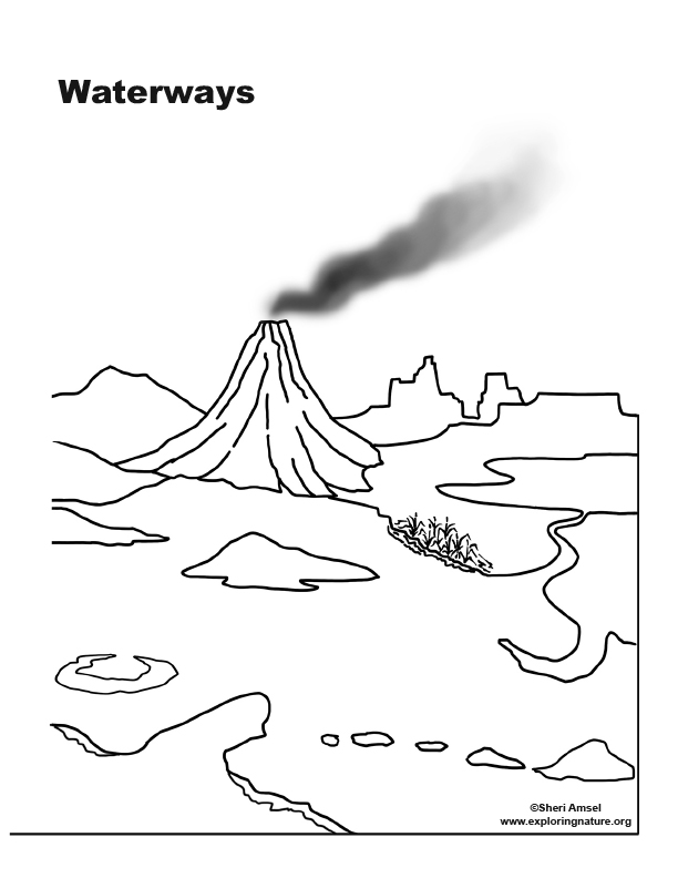 Landforms And Waterways Poster Making 2d Model For K 6 0040