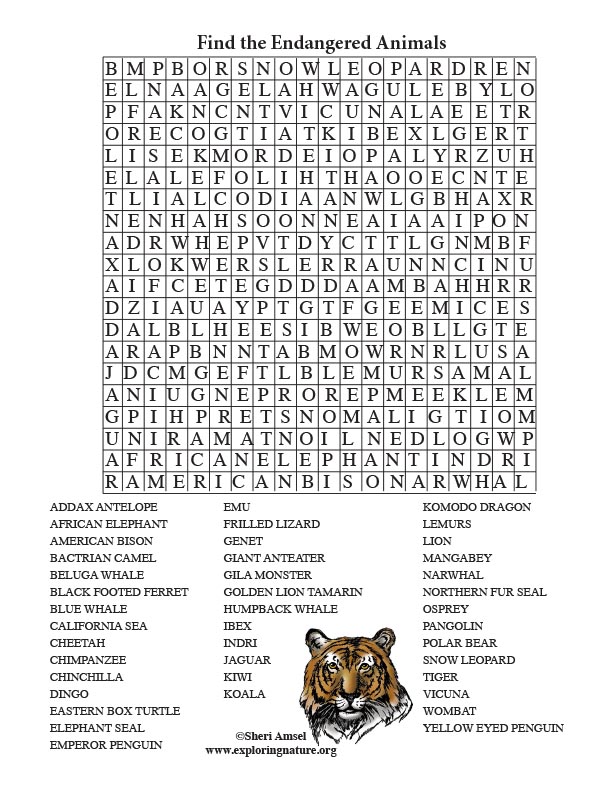 Top 165 Animal Word Puzzles Lestwinsonline