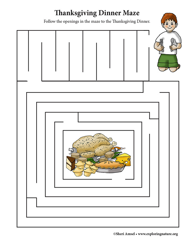 Thanksgiving Dinner Maze